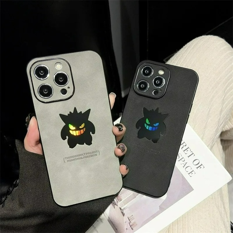 Phone Case Anime - 漫画アニメゲンガー革風レーザー加工スマホケース iPhone 17Air 15 14 13
