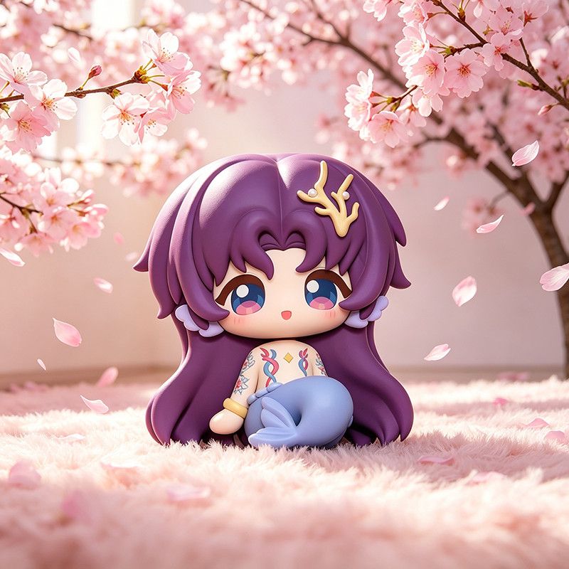 Top Anime Merchandise - アニメ愛とディープスペースラファエル 7 センチメートル PVC フィギュアモデル人魚フィギュア座り姿勢モデルデスククリスマスギフト