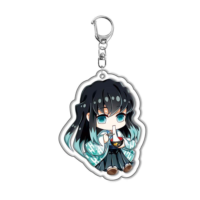 Anime Merchandise Keychain - 鬼滅の刃 竈門炭治郎＆竈門禰豆子 アクリルキーホルダー アニメグッズ バッグペンダント ギフト