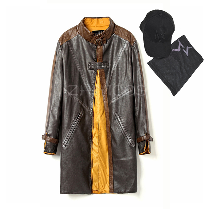 Windbreaker Anime Merchandise - エイデン・ピアース コスプレ衣装 PUレザージャケット エイデン・ピアース ウィンドコート ウインドブレーカー