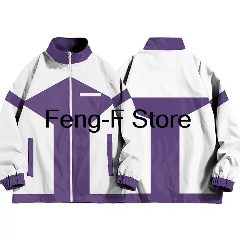 Windbreaker Anime Merchandise - Y2K ウマ娘 プリティーダービー オグリマチコ キャップジャケット 男の子と女の子