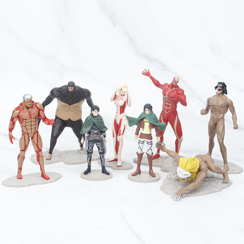 Kotobukiya Artfx - 8 個進撃の巨人アニメフィギュア装甲巨大なタイタン PVC アクションフィギュアコレクションモデルデスクトップ装飾玩具ギフト