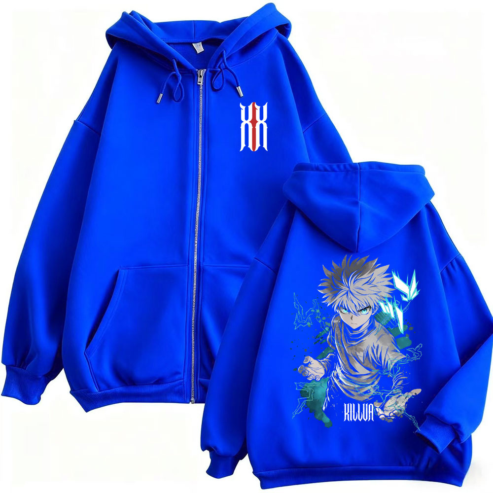 アニメハンター × ハンターキルア・ゾルディックグッズジッパ - Anime Merch Hoodie のレビューと価格
