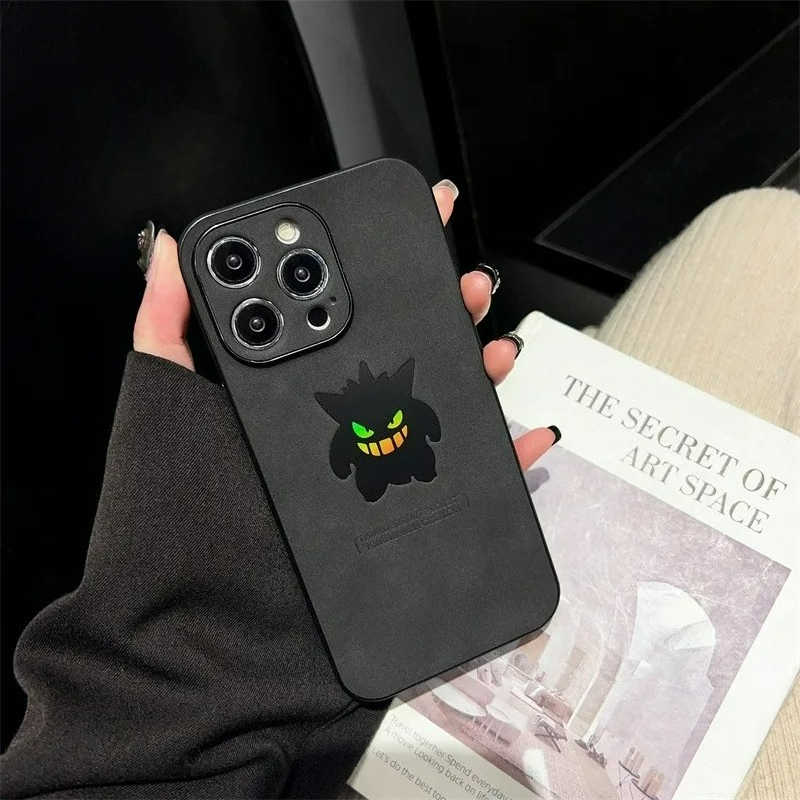 漫画アニメゲンガー革風レーザー加工スマホケース iPhone - Phone Case Anime のレビューと価格