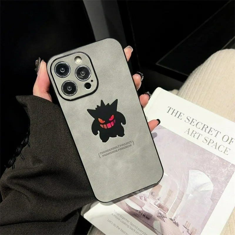 漫画アニメゲンガー革風レーザー加工スマホケース iPhone - Phone Case Anime のレビューと価格