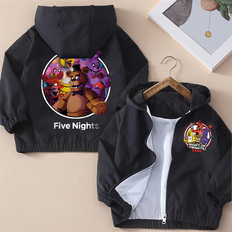 ファイブナイツアットフレディーズ子供パーカーコート FNAF - Anime Merch Hoodie のレビューと価格
