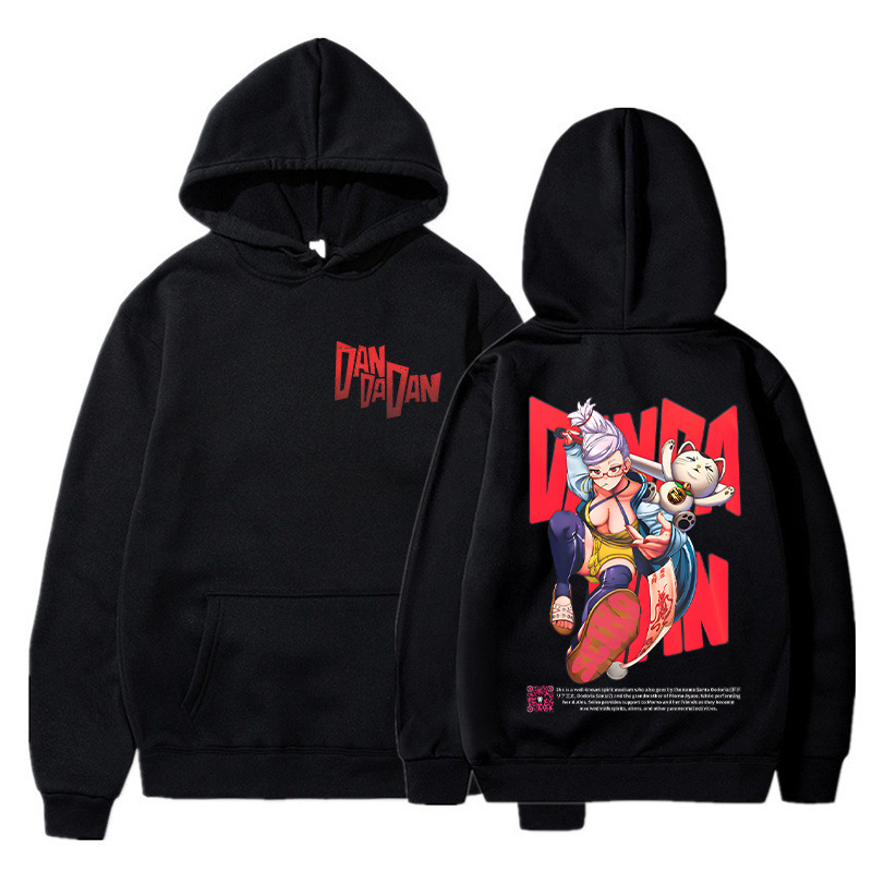 ダンダダン 阿夜瀬桃 オカルン グラフィック フーディ ヴィ - Anime Merch Hoodie のレビューと価格