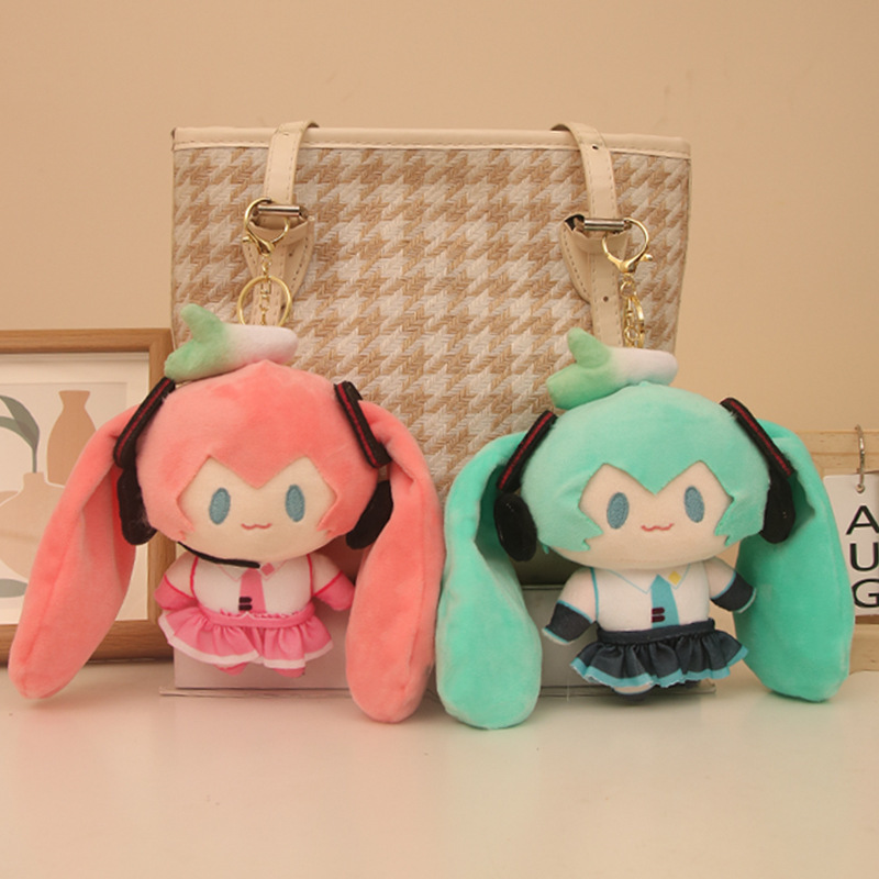 初音ミクアニメぬいぐるみキーホルダーかわいいぬいぐるみギフト - Anime Merchandise Keychain のレビューと価格