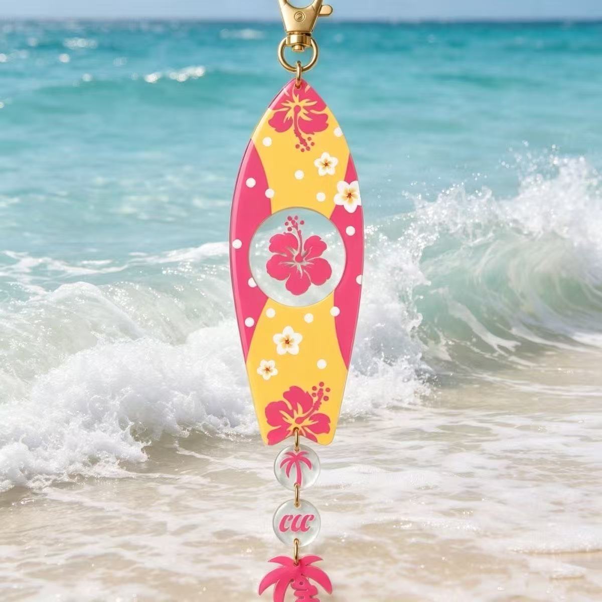 INS ハワイアンサーフボード型アクリルキーホルダーセット  - Anime Merchandise Keychain のレビューと価格