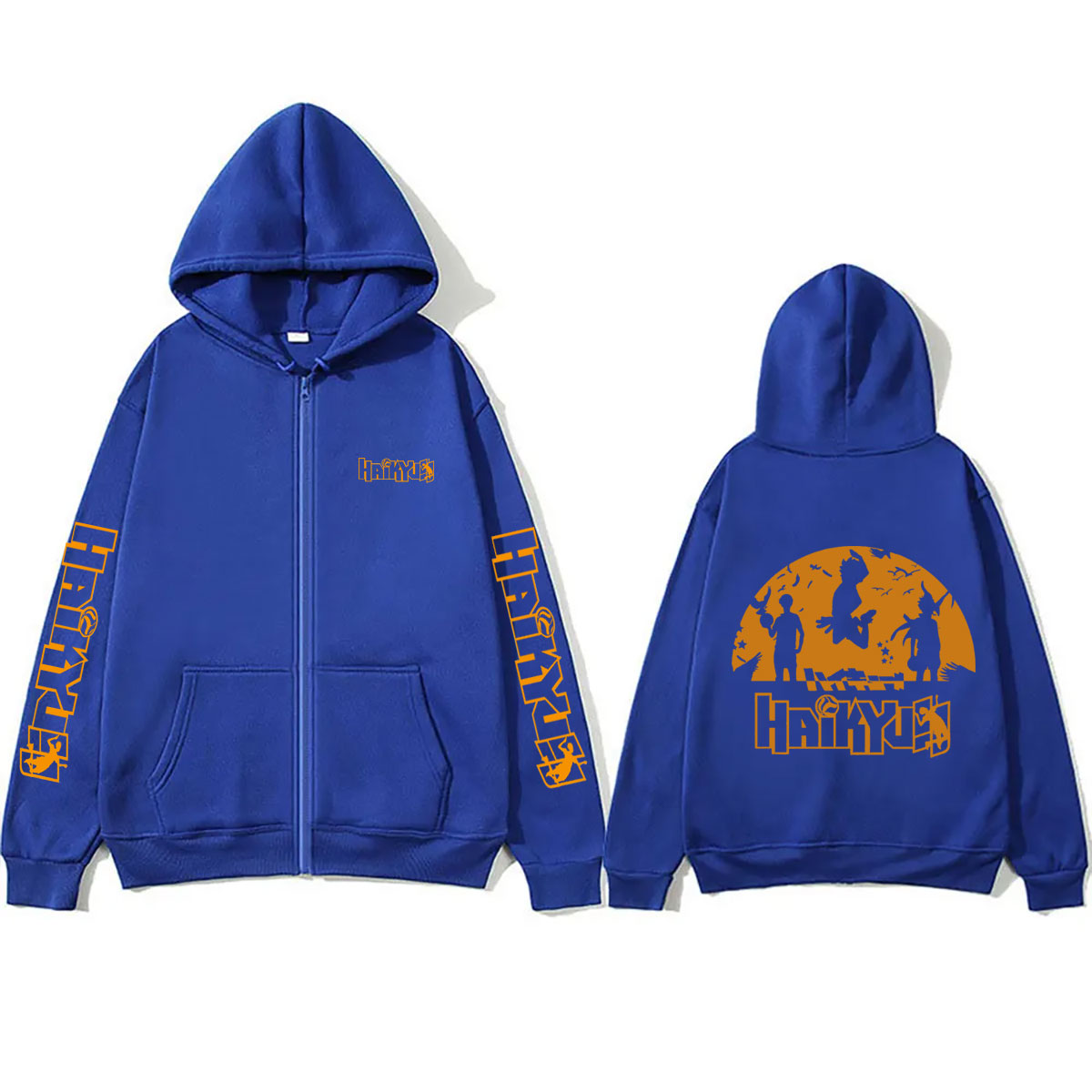 アニメハイキューグッズ ジップアップパーカー メンズ レディ - Anime Merch Hoodie のレビューと価格