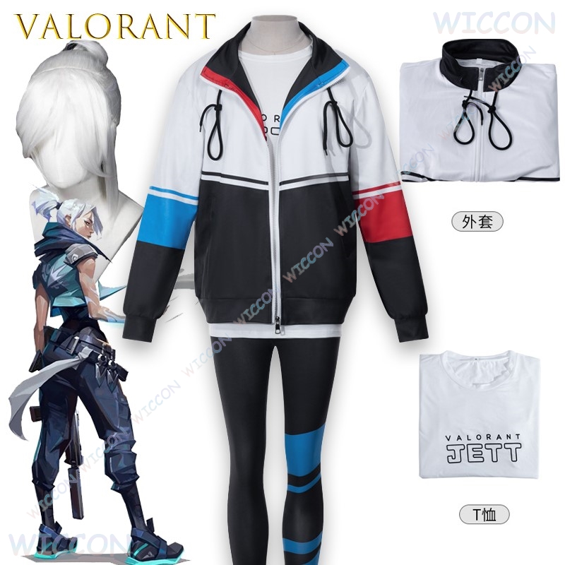 Valorant ジェットコスプレジャケット Tシャツ野球衣 - Windbreaker Anime Merchandise のレビューと価格