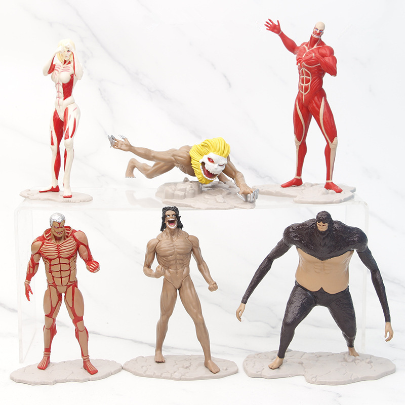 8 個進撃の巨人アニメフィギュア装甲巨大なタイタン PVC  - Kotobukiya Artfx のレビューと価格