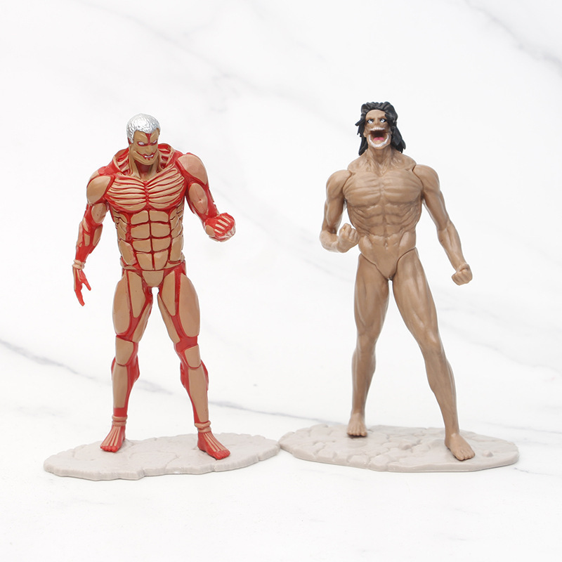 8 個進撃の巨人アニメフィギュア装甲巨大なタイタン PVC  - Kotobukiya Artfx のレビューと価格