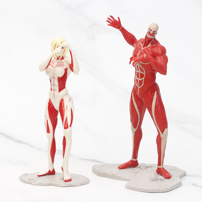 8 個進撃の巨人アニメフィギュア装甲巨大なタイタン PVC  - Kotobukiya Artfx のレビューと価格